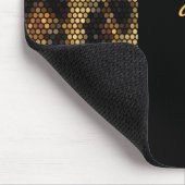 Gepard Leopard Print Tier Glanz Mauspad (Ecke)