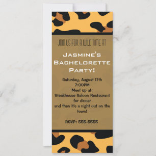 Gepard Leopard Tierprint Lange Einladungen
