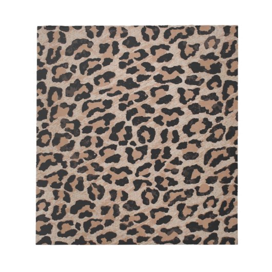 Gepard Leopardendruck Notizblock (Vorderseite)