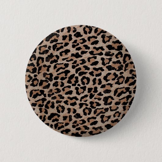 Gepard Leopardenmuster Button (Vorderseite)