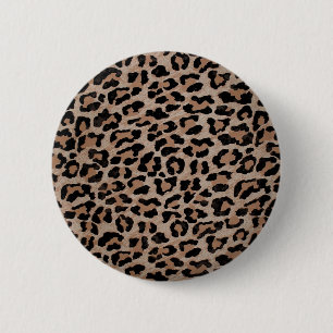 Gepard Leopardenmuster Button