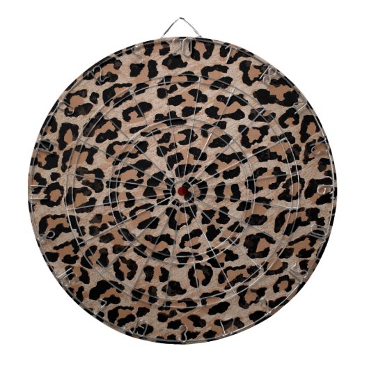 Gepard Leopardenprint Dartscheibe (vorne)