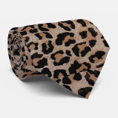 Gepard Leopardenprint Krawatte (Gerollt)