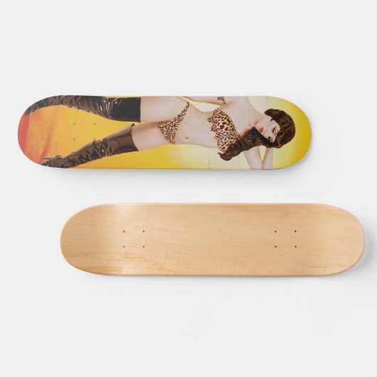 Gepard-Mädchen-Skateboard Skateboard (Horizontal)