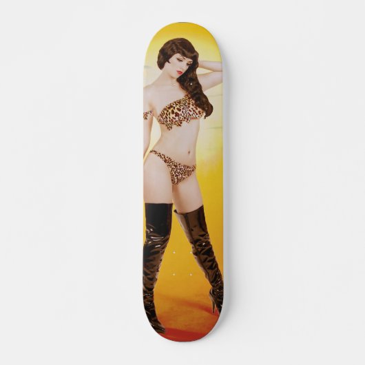 Gepard-Mädchen-Skateboard Skateboard (Vorne)