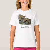 Gepard-Mädchen T-Shirt (Vorderseite)