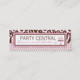 Gepard-Mädchen-Visitenkarte Mini Visitenkarte