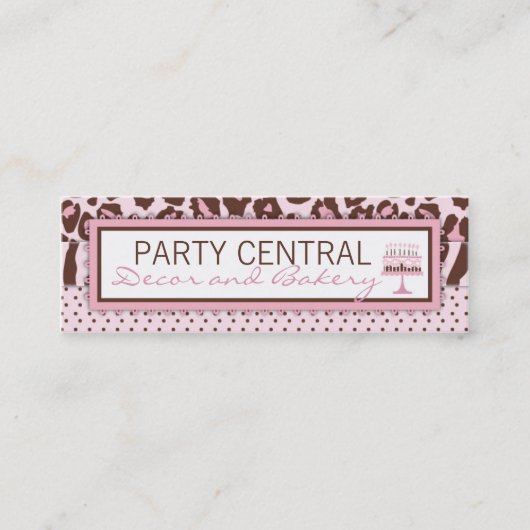 Gepard-Mädchen-Visitenkarte Mini Visitenkarte (Vorderseite)