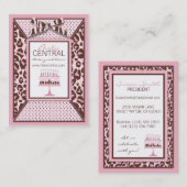 Gepard-Mädchen-Visitenkarte Visitenkarte (Vorne/Hinten)