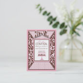 Gepard-Mädchen-Visitenkarte Visitenkarte (Stehend Vorderseite)