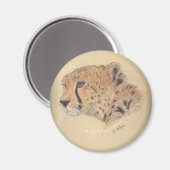 Gepard Magnet (Vorderseite/Rückseite)