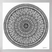 Gepard-Mandala komplizierte Färbungsseite