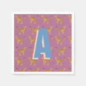 Gepard, mit Monogramm Serviette (Vorderseite)