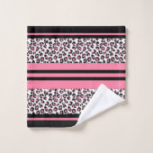 Gepard-Muster Badhandtuch Set (Waschlappen)