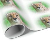 Gepard-Muster Geschenkpapier (Rolleneckpunkt)
