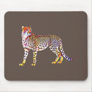 Gepard-Mutter mit Jungen Motiv Raubtier Katze Tier Mousepad