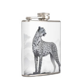 Gepard-Natur-Dschungel Flachmann (Rechts)