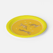 Gepard-Papierteller Pappteller (Schrägansicht)