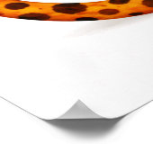 Gepard-Porträt Rückansicht Poster (Ecke)