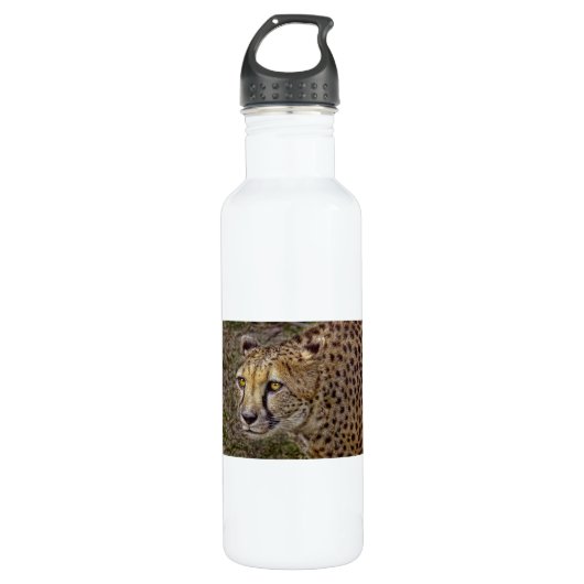 Gepard-Profil Trinkflasche (Vorderseite)