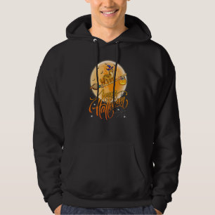 Gepard Reitende Hexe Schrotflinte Mond Vintage Gep Hoodie