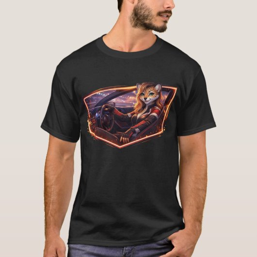 Gepard-Rennfahrer T-Shirt (Vorderseite)