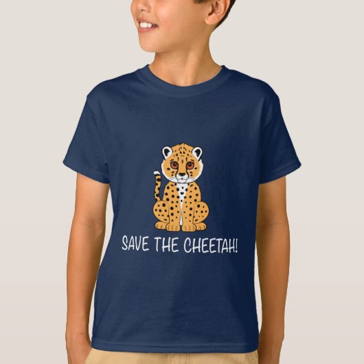 Gepard: Retten Sie den Cheetah T-Shirt (Vorderseite)