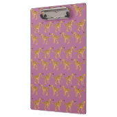 Gepard, rosa Leopard Klemmbrett (Links)