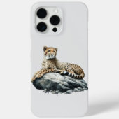Gepard ruht auf einem Felsen Case-Mate iPhone Hülle (Rückseite)