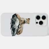 Gepard ruht auf einem Felsen Case-Mate iPhone Hülle (Rückseite (Horizontal))