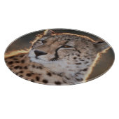 Gepard schaut weg schneidebrett (Ecke)