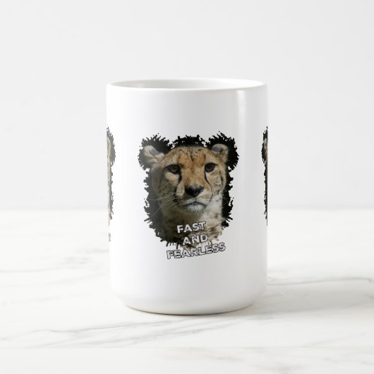 Gepard schnell und furchtlos kaffeetasse (Mittel)