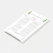 Gepard & Topipe 4 x 6 zu beachten Post-it Klebezettel (angewinkelt)