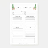 Gepard & Topipe 4 x 6 zu beachten Post-it Klebezettel (Vorderseite)