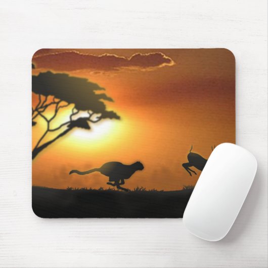 Gepard- und GazellenMausunterlage Mousepad (Mit Mouse)