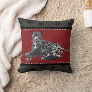 Gepard und ihre Jungen Kissen