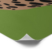 Gepard und Plakat (Ecke)
