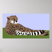 Gepard und Plakat (Vorne)