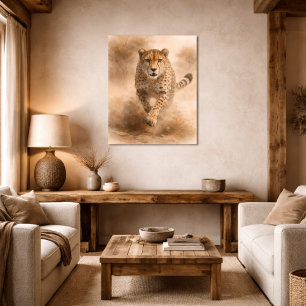 Gepard — Unverblümte Geschwindigkeit Poster