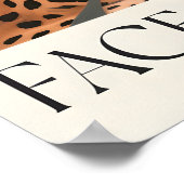 Gepard-Wandkunst-Druck Positive Affirmation, Pfirs Poster (Ecke)