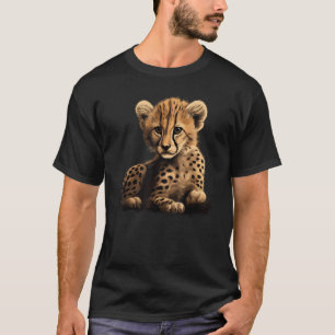 Gepard Wildkatze Jungtier Großkatze Safari Afrika  T-Shirt