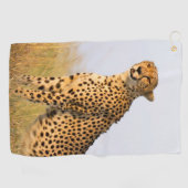 Gepard-Wildtier Big Cat Foto Golfhandtuch (Horizontal)