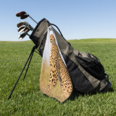 Gepard-Wildtier Big Cat Foto Golfhandtuch (Gras)