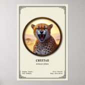 Gepard-Zoologie-Serie Poster (Vorne)