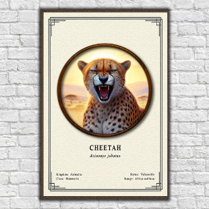 Gepard-Zoologie-Serie Poster