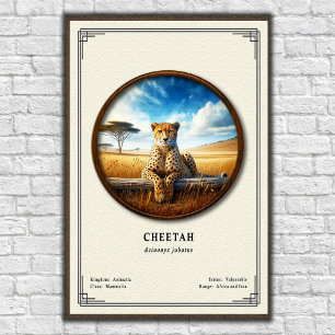 Gepard-Zoologie-Serie Poster
