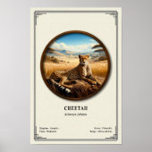 Gepard-Zoologie-Serie Poster (Vorne)