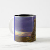 Gepard Zweifarbige Tasse (Vorderseite Links)