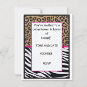 Geparddruckeinladung Einladung (Vorderseite)