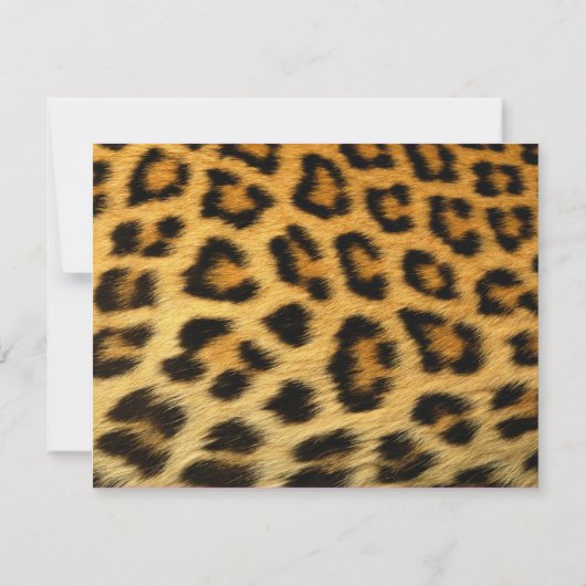 Geparddruckeinladung Einladung (Rückseite)